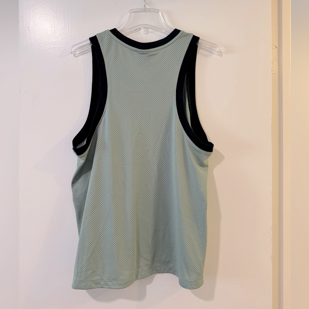 NWT jump man air Jordan Mesh Jersey in sage green and Black size large - Picture 2 of 4